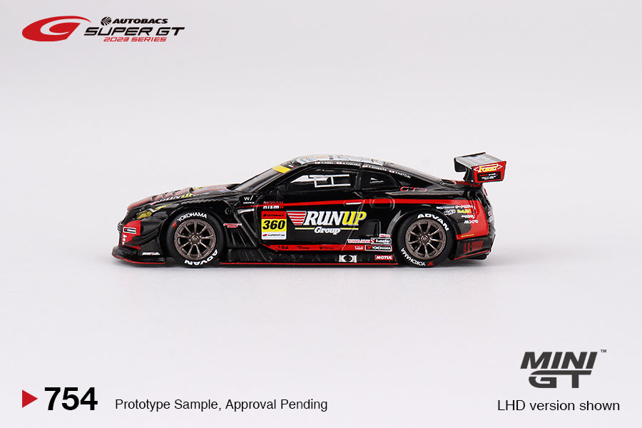 Mini GT Nissan GT-R NISMO GT3 #360 "RUNUP RIVAUX GT-R" TOMEI SPORTS 2023 SUPER GT SERIES