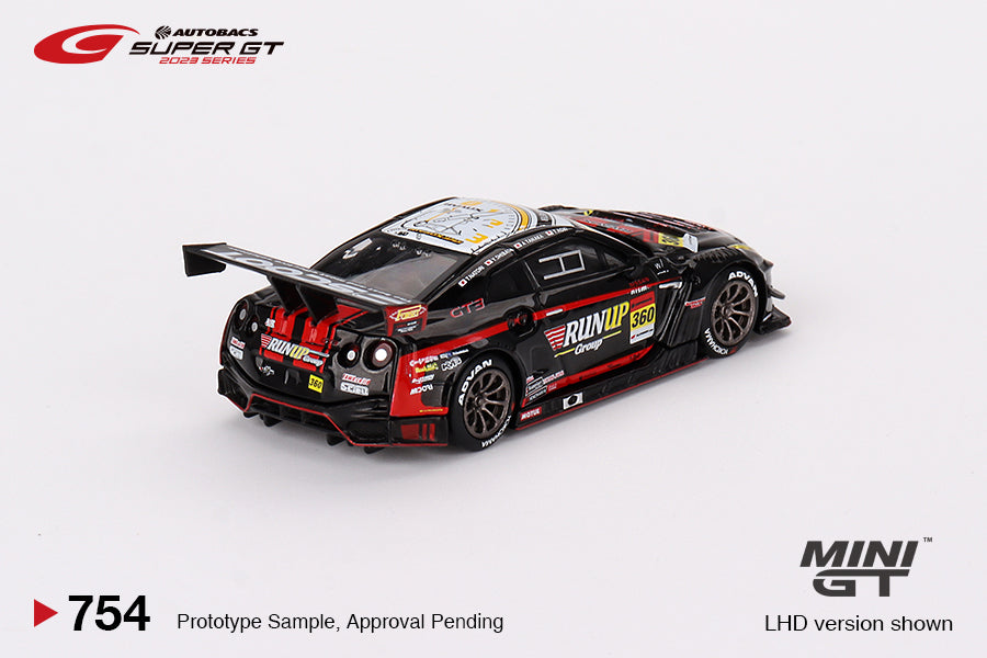 Mini GT Nissan GT-R NISMO GT3 #360 "RUNUP RIVAUX GT-R" TOMEI SPORTS 2023 SUPER GT SERIES