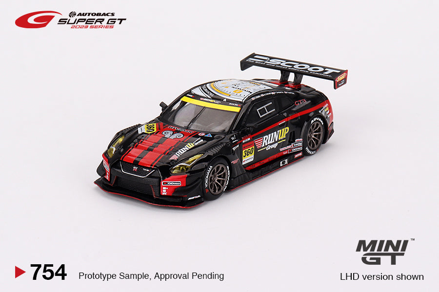 Mini GT Nissan GT-R NISMO GT3 #360 "RUNUP RIVAUX GT-R" TOMEI SPORTS 2023 SUPER GT SERIES
